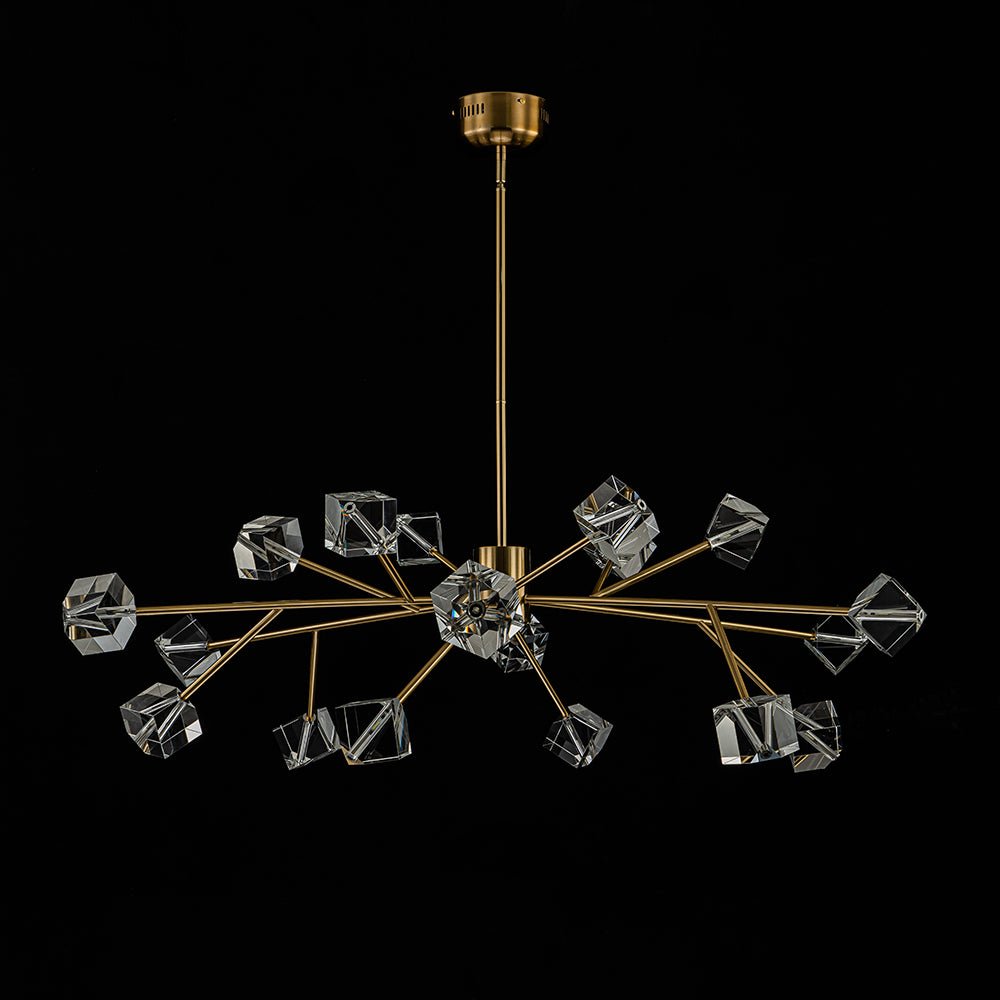 Plotuvox Modern Mid-century Glam Branch Sputnik Crystal Chandelier