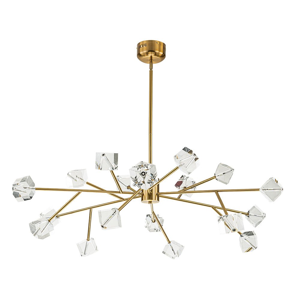 Plotuvox Modern Mid-century Glam Branch Sputnik Crystal Chandelier