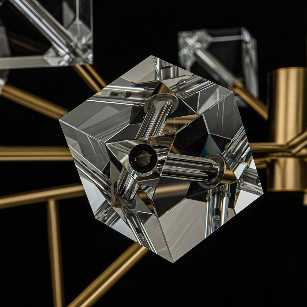 Plotuvox Modern Mid-century Glam Branch Sputnik Crystal Chandelier