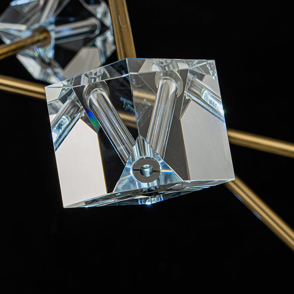 Plotuvox Modern Mid-century Glam Branch Sputnik Crystal Chandelier