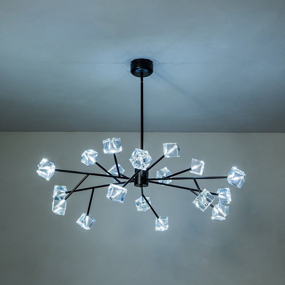 Plotuvox Modern Mid-century Glam Branch Sputnik Crystal Chandelier