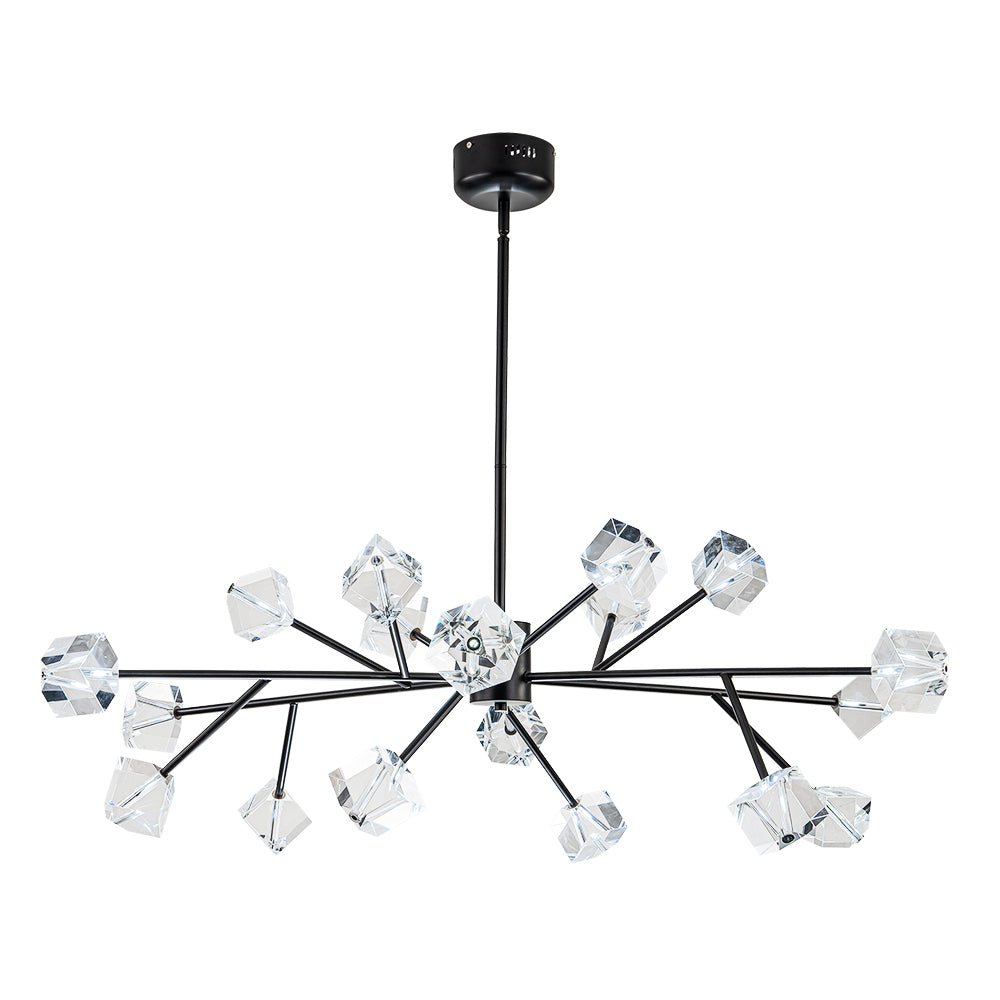 Plotuvox Modern Mid-century Glam Branch Sputnik Crystal Chandelier