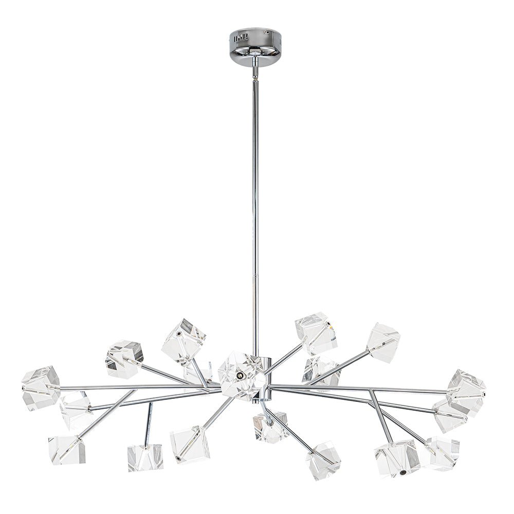 Plotuvox Modern Mid-century Glam Branch Sputnik Crystal Chandelier