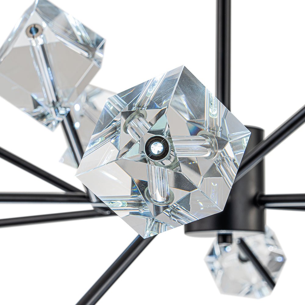 Plotuvox Modern Mid-century Glam Branch Sputnik Crystal Chandelier