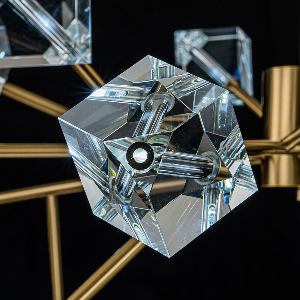 Plotuvox Modern Mid-century Glam Branch Sputnik Crystal Chandelier
