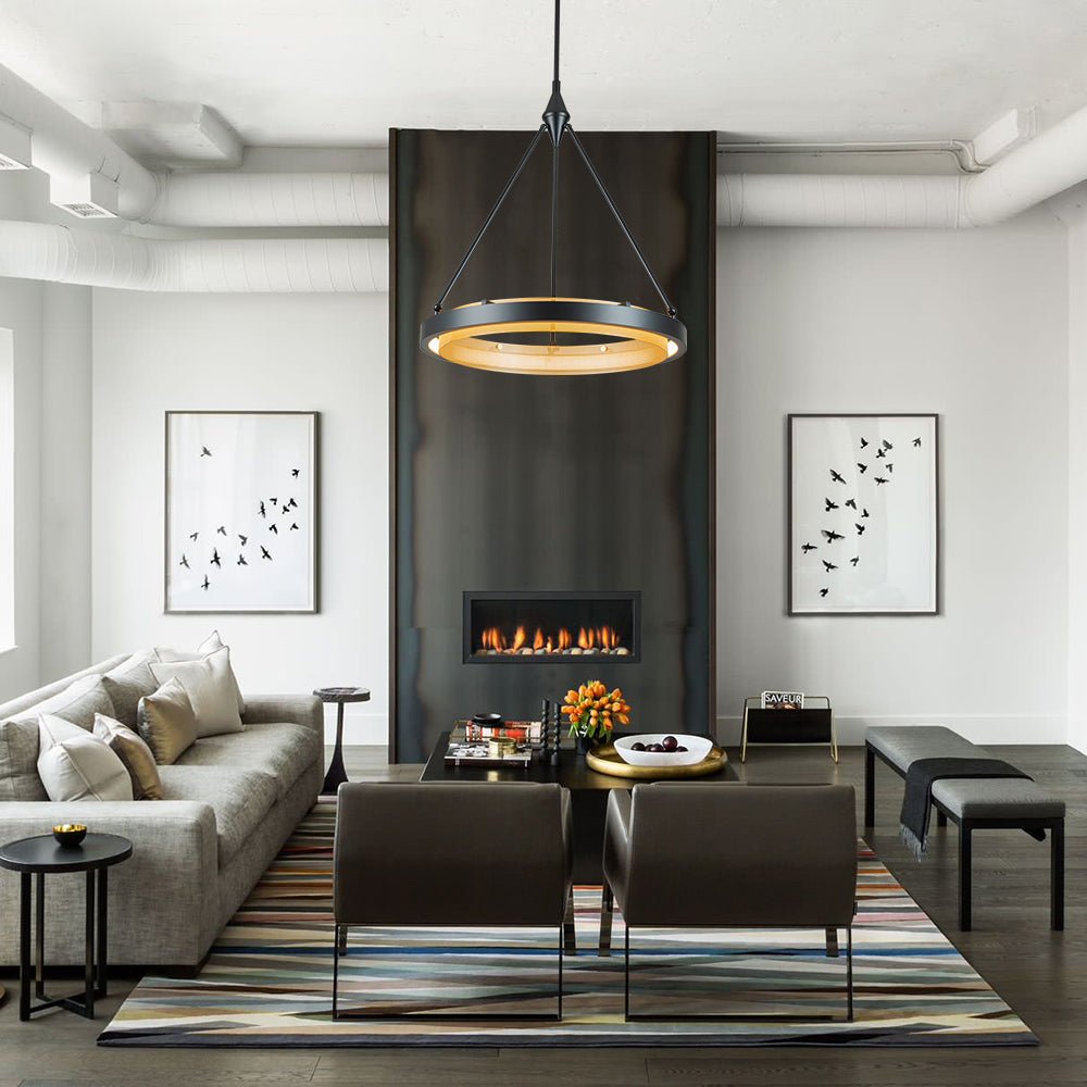 Aevitern Modern Minimalist Circular Metal Pendant Light