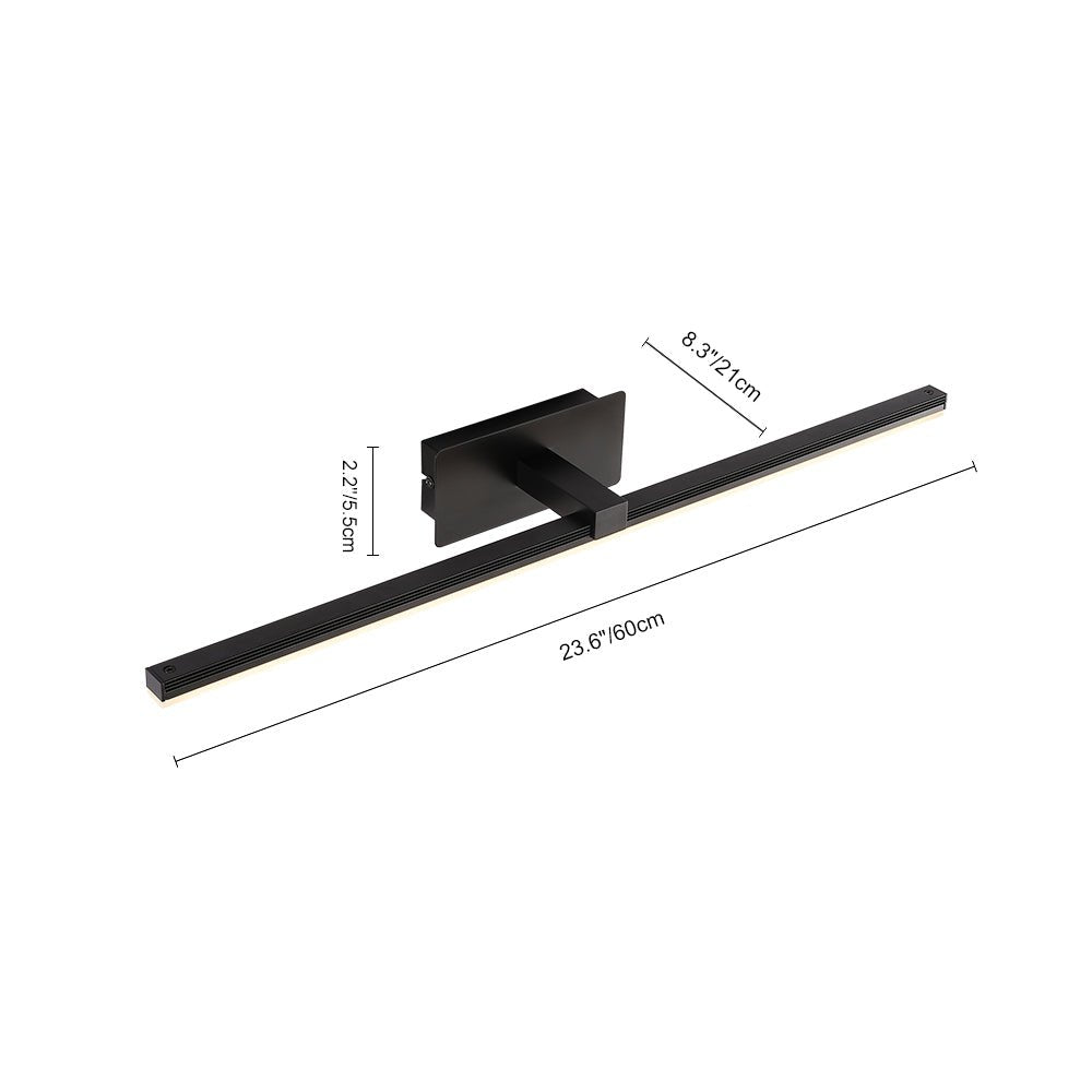 Noreva Modern Minimalist Linear Metal Vanity Light Wall Sconce