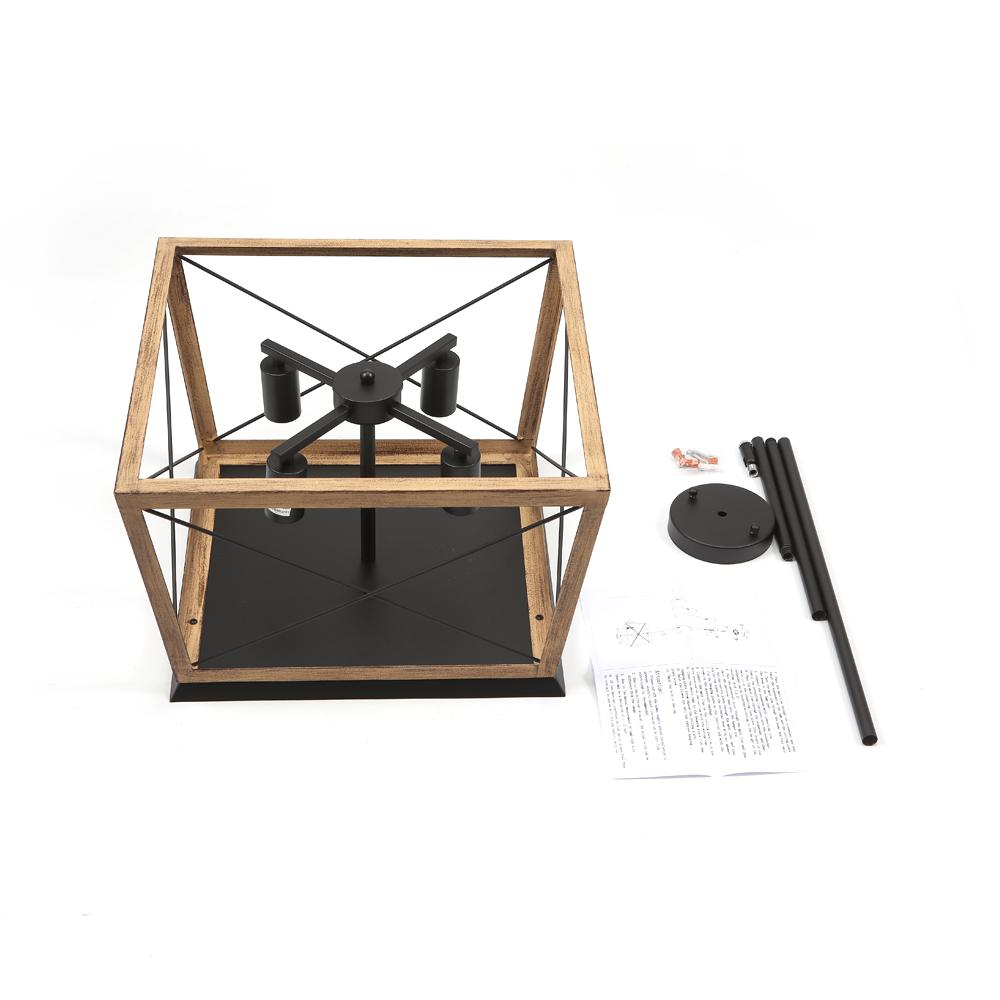 Eolius Modern Rustic Lantern Metal Chandelier