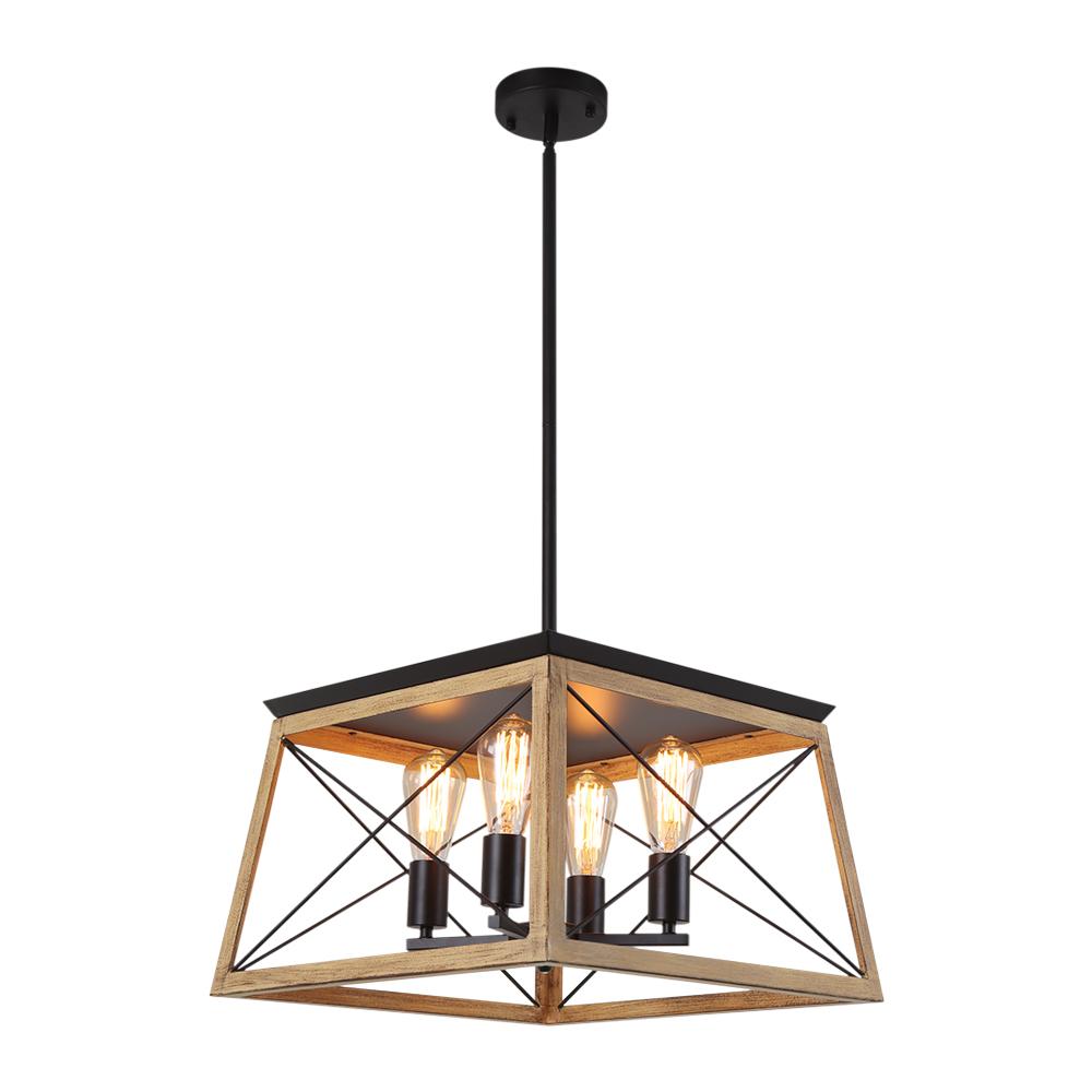 Eolius Modern Rustic Lantern Metal Chandelier