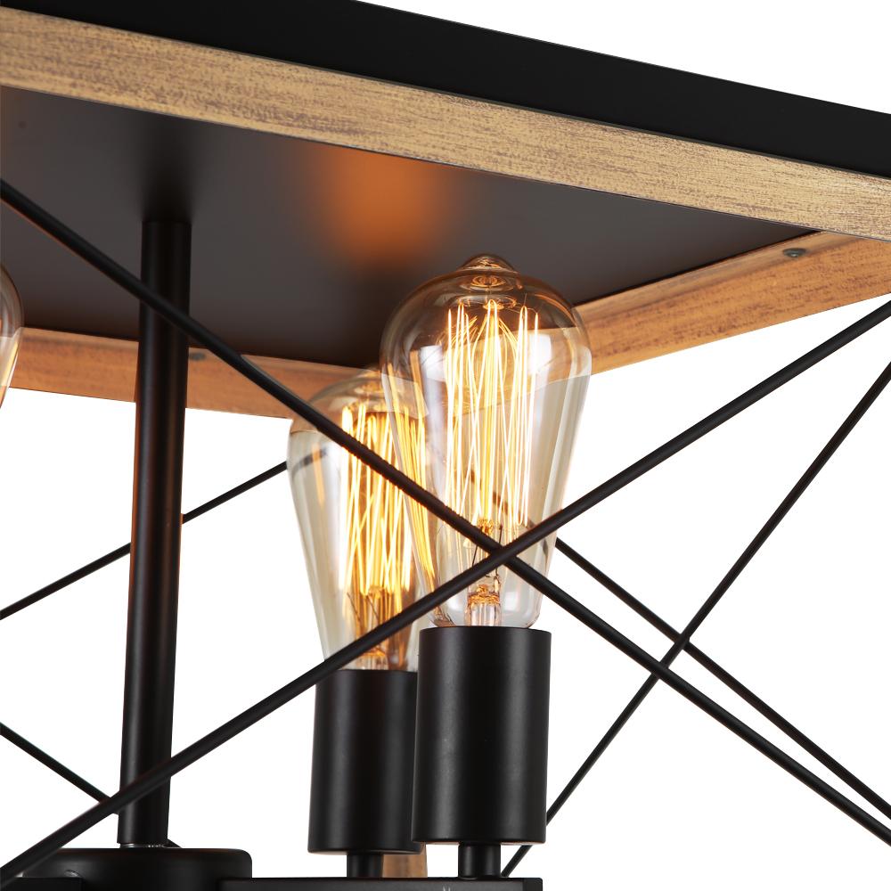 Eolius Modern Rustic Lantern Metal Chandelier