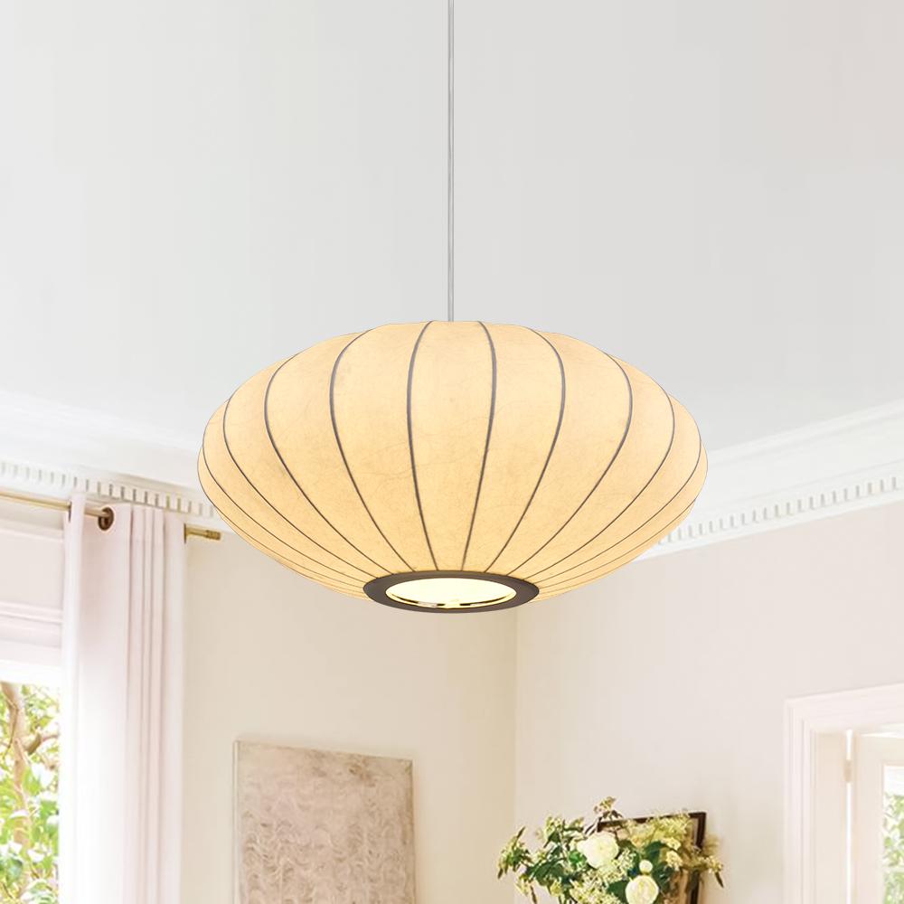 Mjolnir Single Modern Fabric Pendant Light
