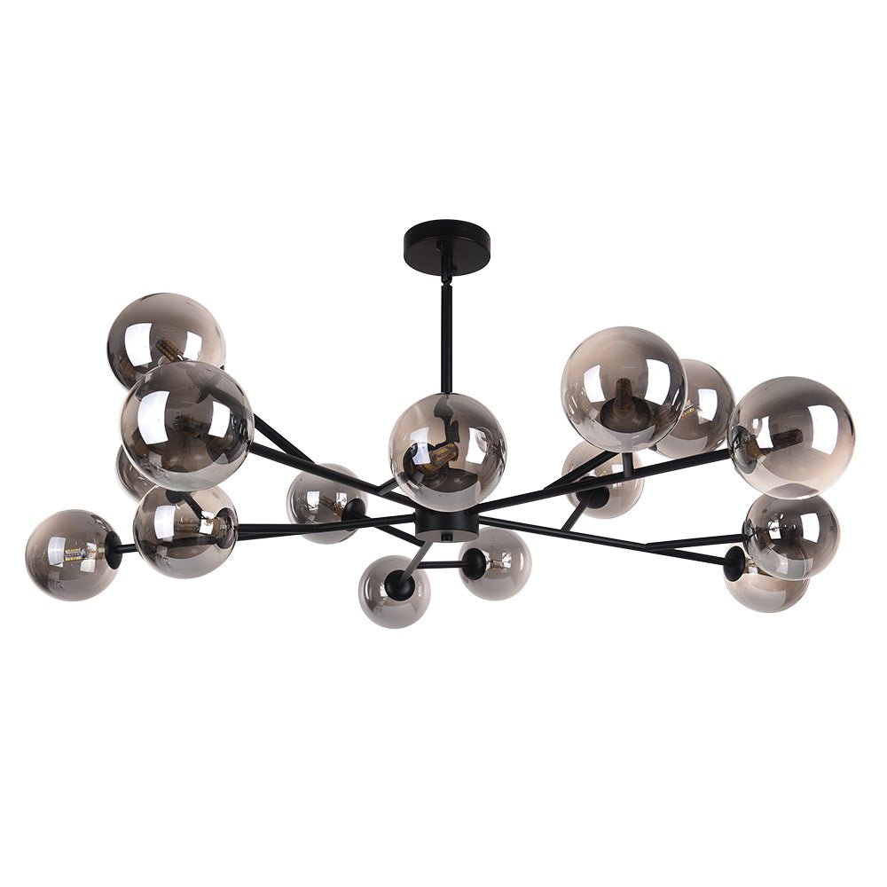 Seriva Modern Metal Glass Chandelier
