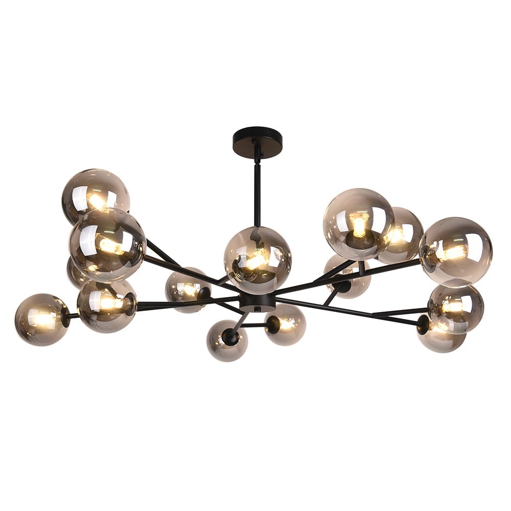 Seriva Modern Metal Glass Chandelier