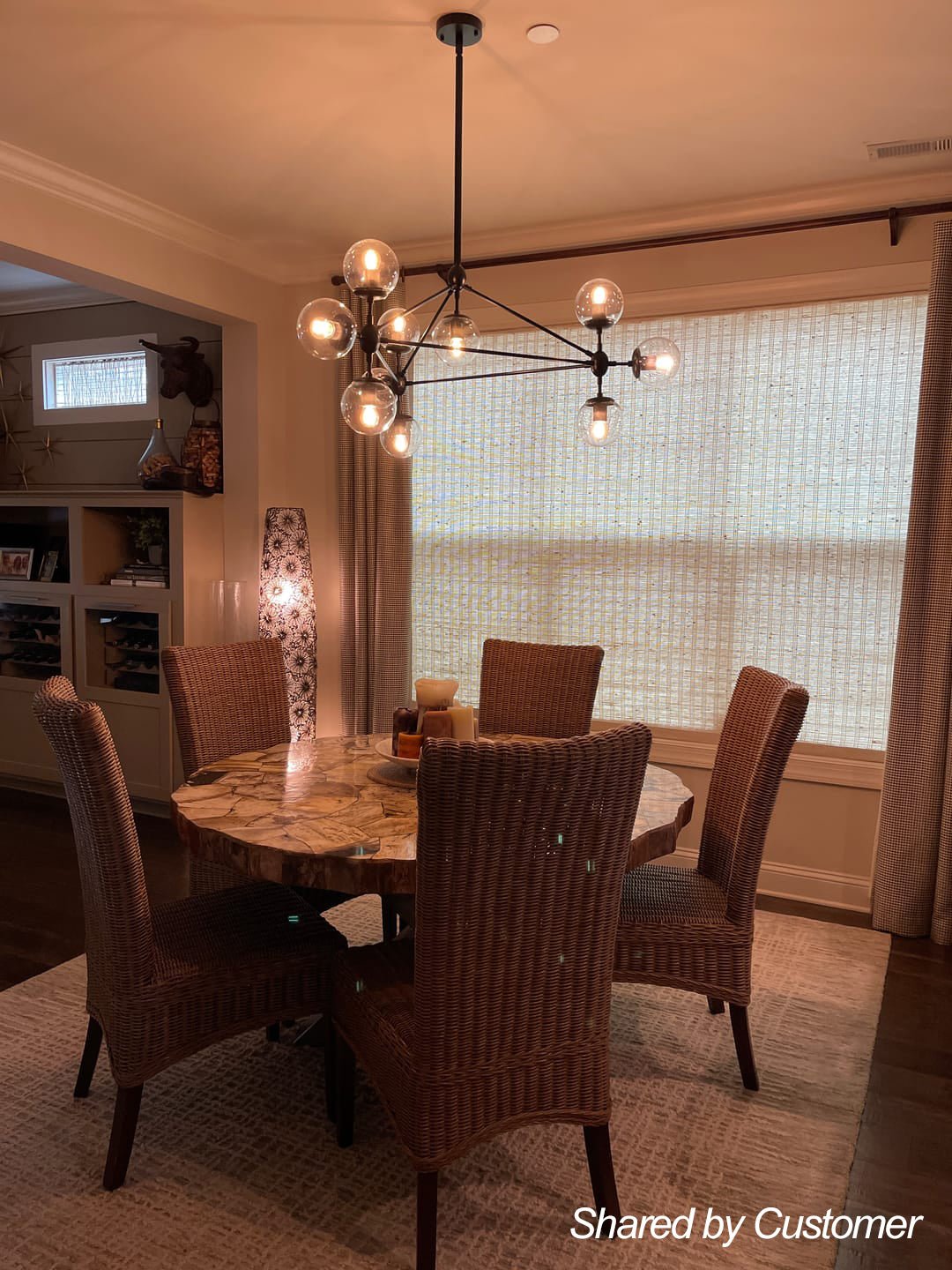 Kvennlig Modern Statement Geometric Metal Chandelier