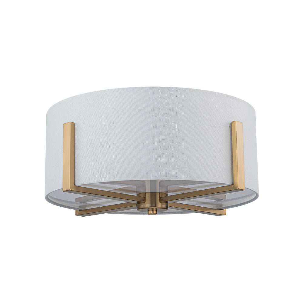 Aevulix Modern Wide Drum Fabric Flush Mount Light