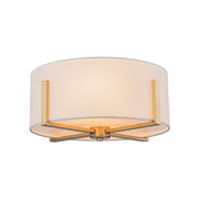Aevulix Modern Wide Drum Fabric Flush Mount Light