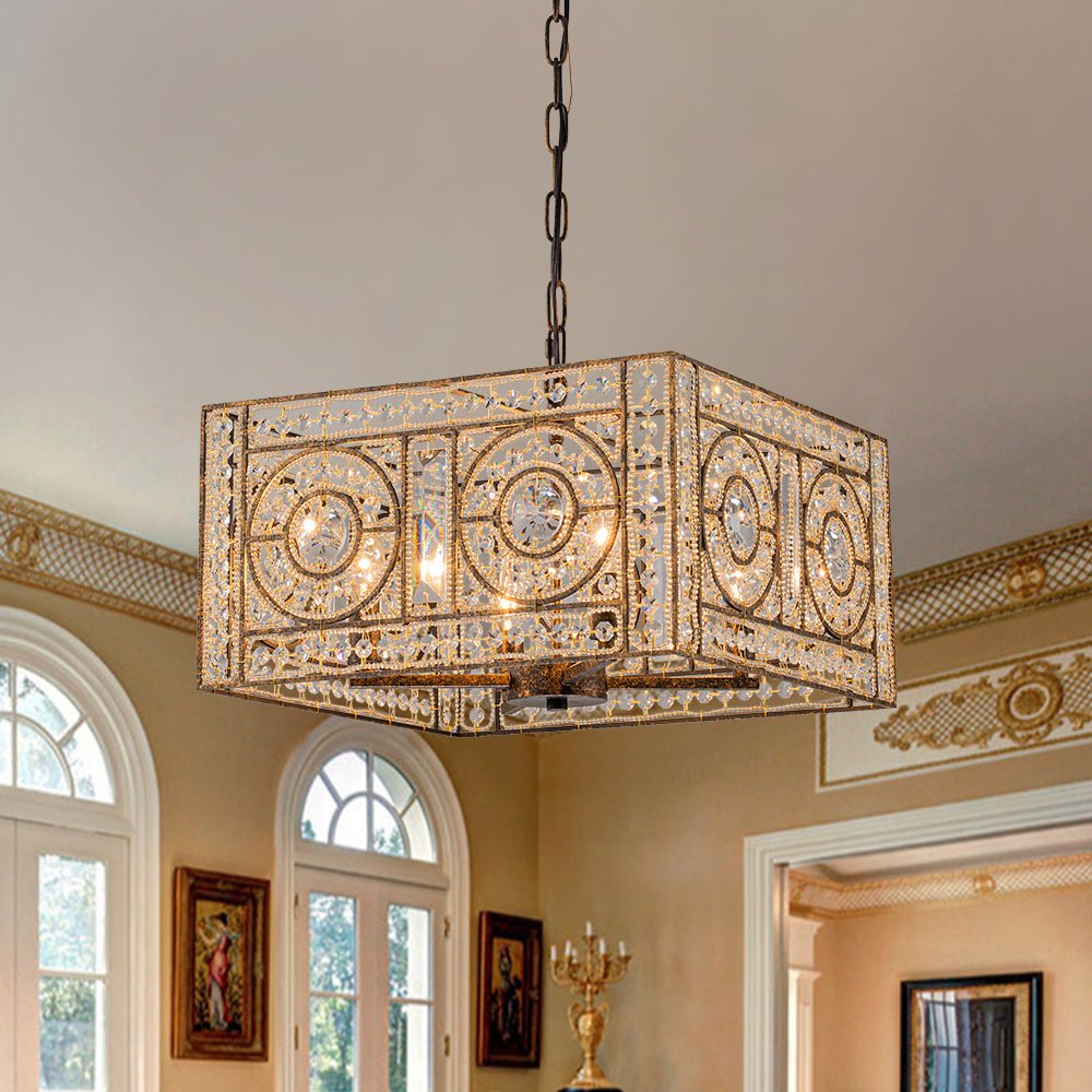 Zorak Moroccan Glam Antique Crystal Chandelier