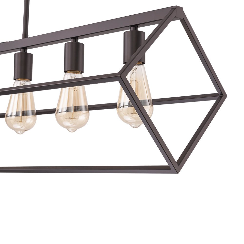 Ljomuvo Oil Rubbed Bronze Geometric Metal Chandelier