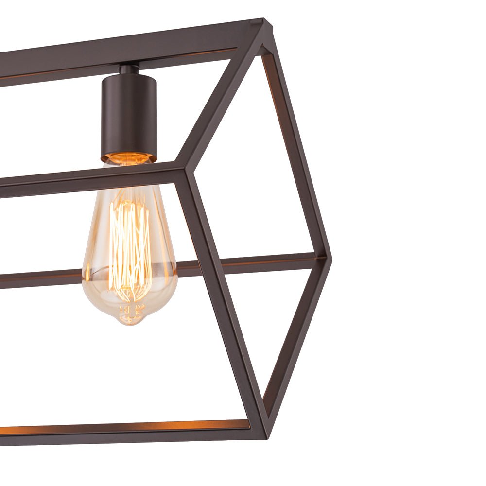 Ljomuvo Oil Rubbed Bronze Geometric Metal Chandelier