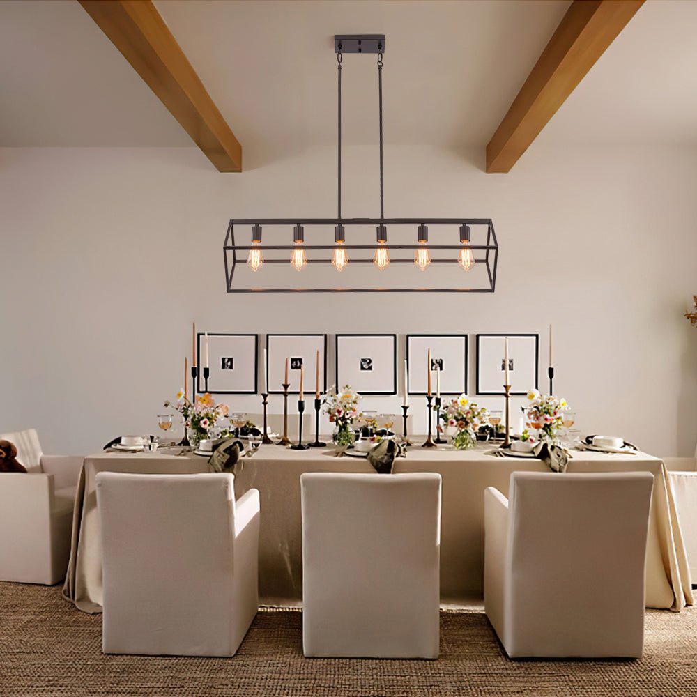 Ljomuvo Oil Rubbed Bronze Geometric Metal Chandelier