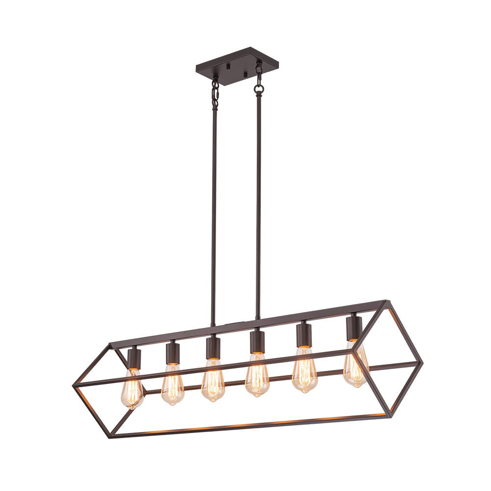 Ljomuvo Oil Rubbed Bronze Geometric Metal Chandelier