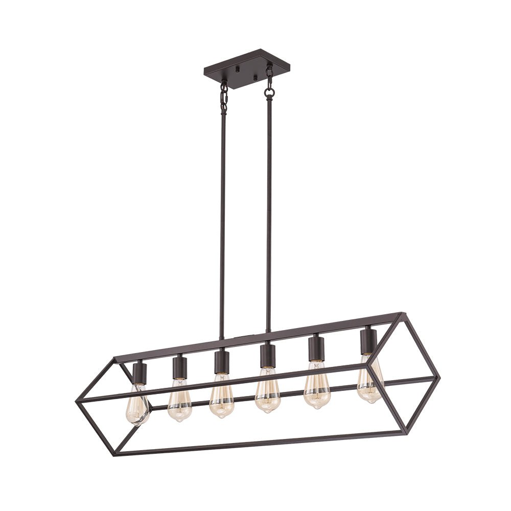 Ljomuvo Oil Rubbed Bronze Geometric Metal Chandelier