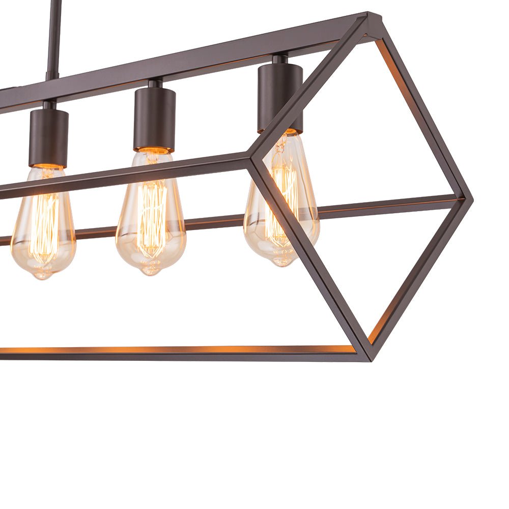 Ljomuvo Oil Rubbed Bronze Geometric Metal Chandelier