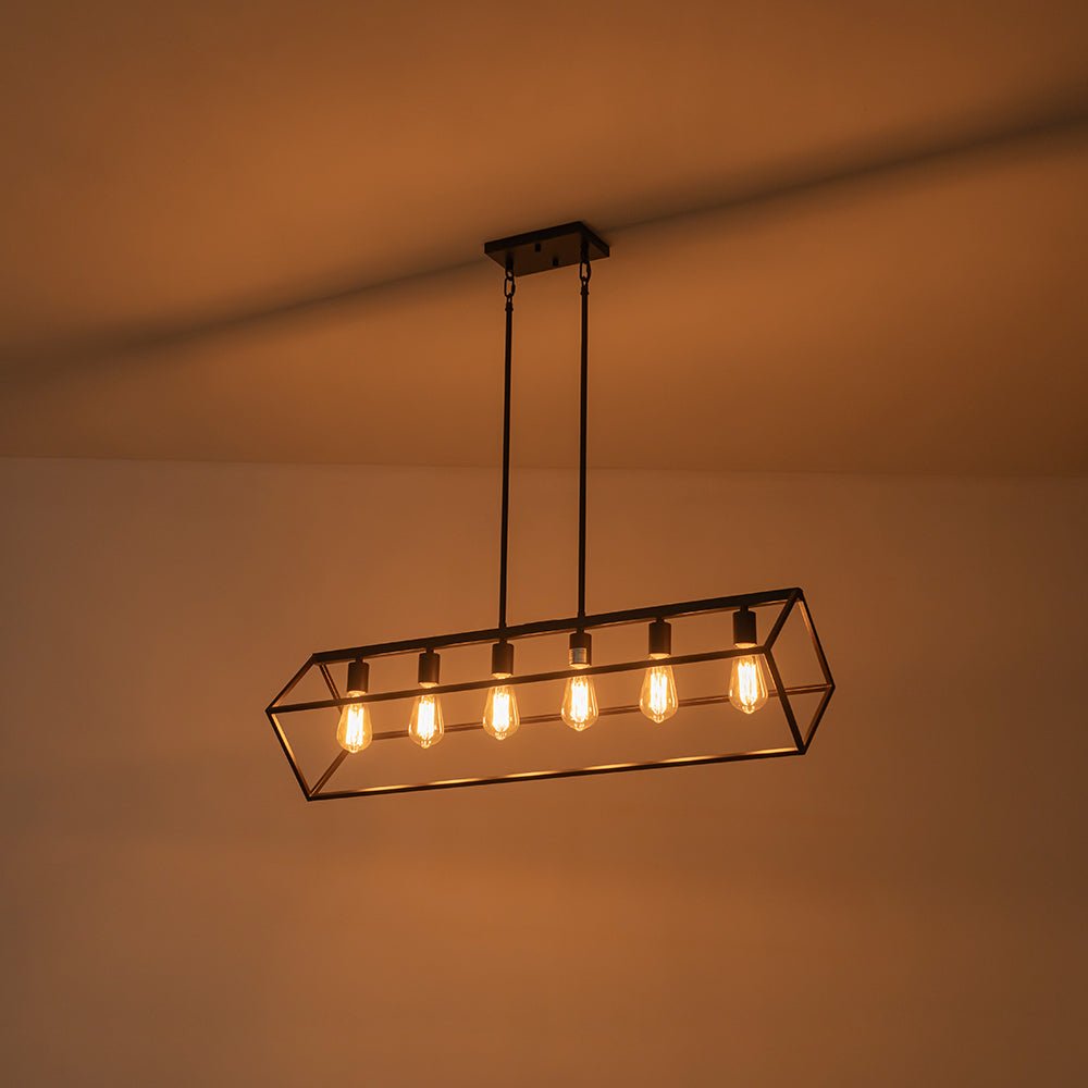 Ljomuvo Oil Rubbed Bronze Geometric Metal Chandelier