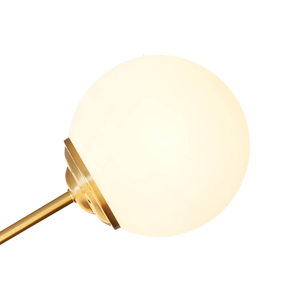Glazia Minimalist Opal Glass Chandelier - Lamp Copper