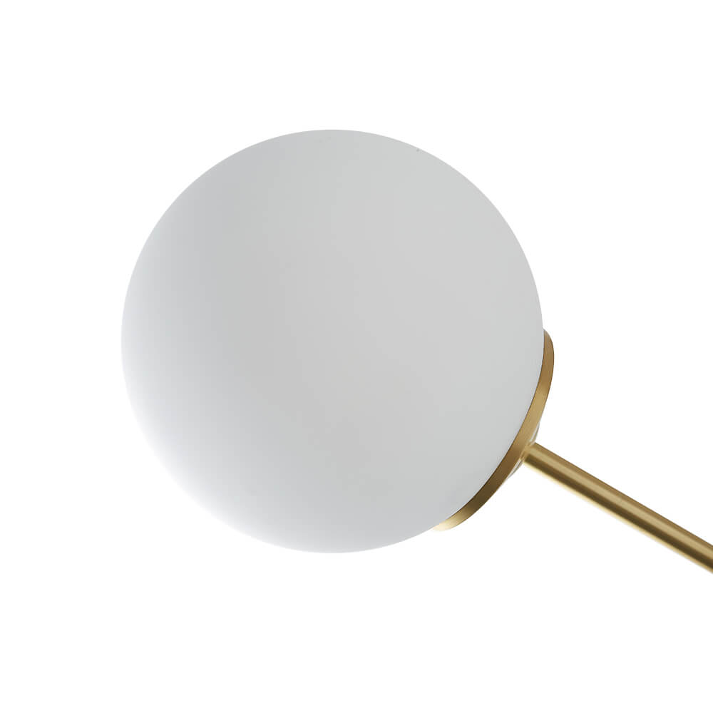 Glazia Minimalist Opal Glass Chandelier - Lamp Copper