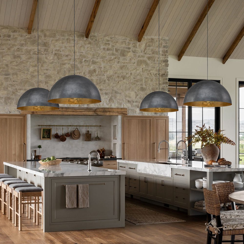Aevum Modern Metal Dome Pendant Light