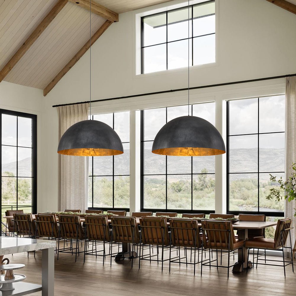 Aevum Modern Metal Dome Pendant Light
