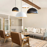 Aevum Modern Metal Dome Pendant Light