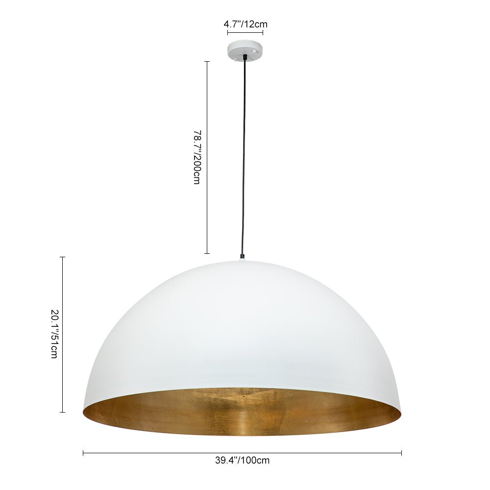 Aevum Modern Metal Dome Pendant Light