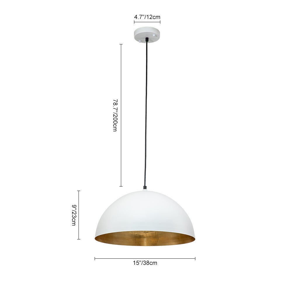 Aevum Modern Metal Dome Pendant Light