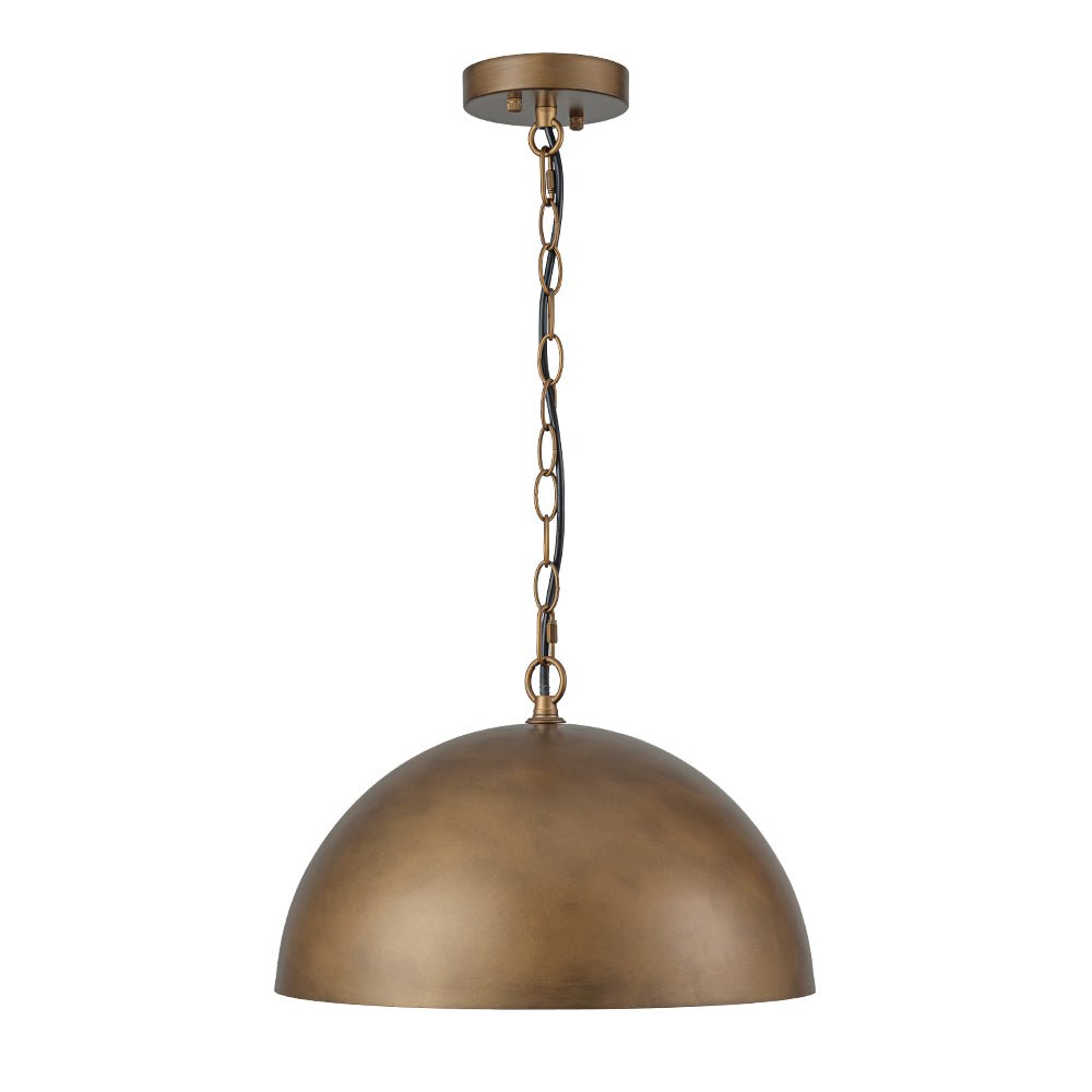 Yrvari Oversized Vintage Bronze Metal Pendant Light