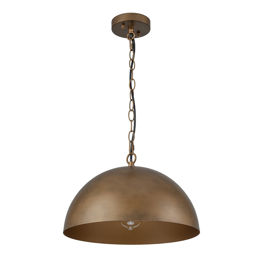 Yrvari Oversized Vintage Bronze Metal Pendant Light
