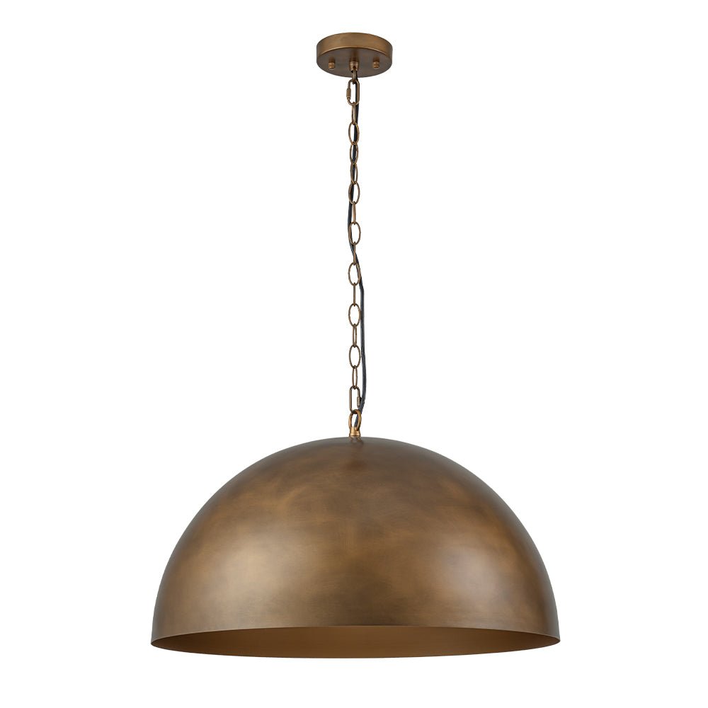 Yrvari Oversized Vintage Bronze Metal Pendant Light