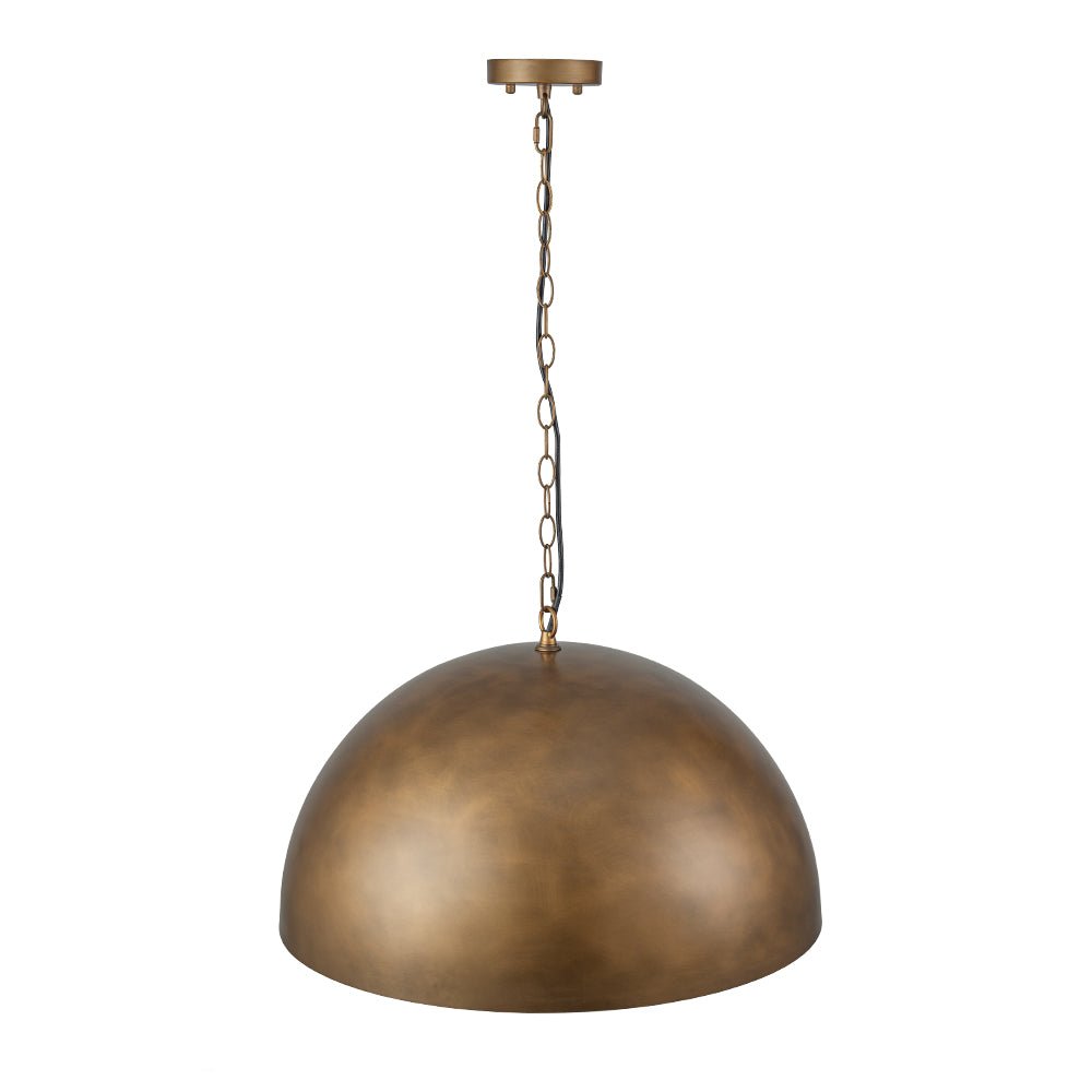 Yrvari Oversized Vintage Bronze Metal Pendant Light