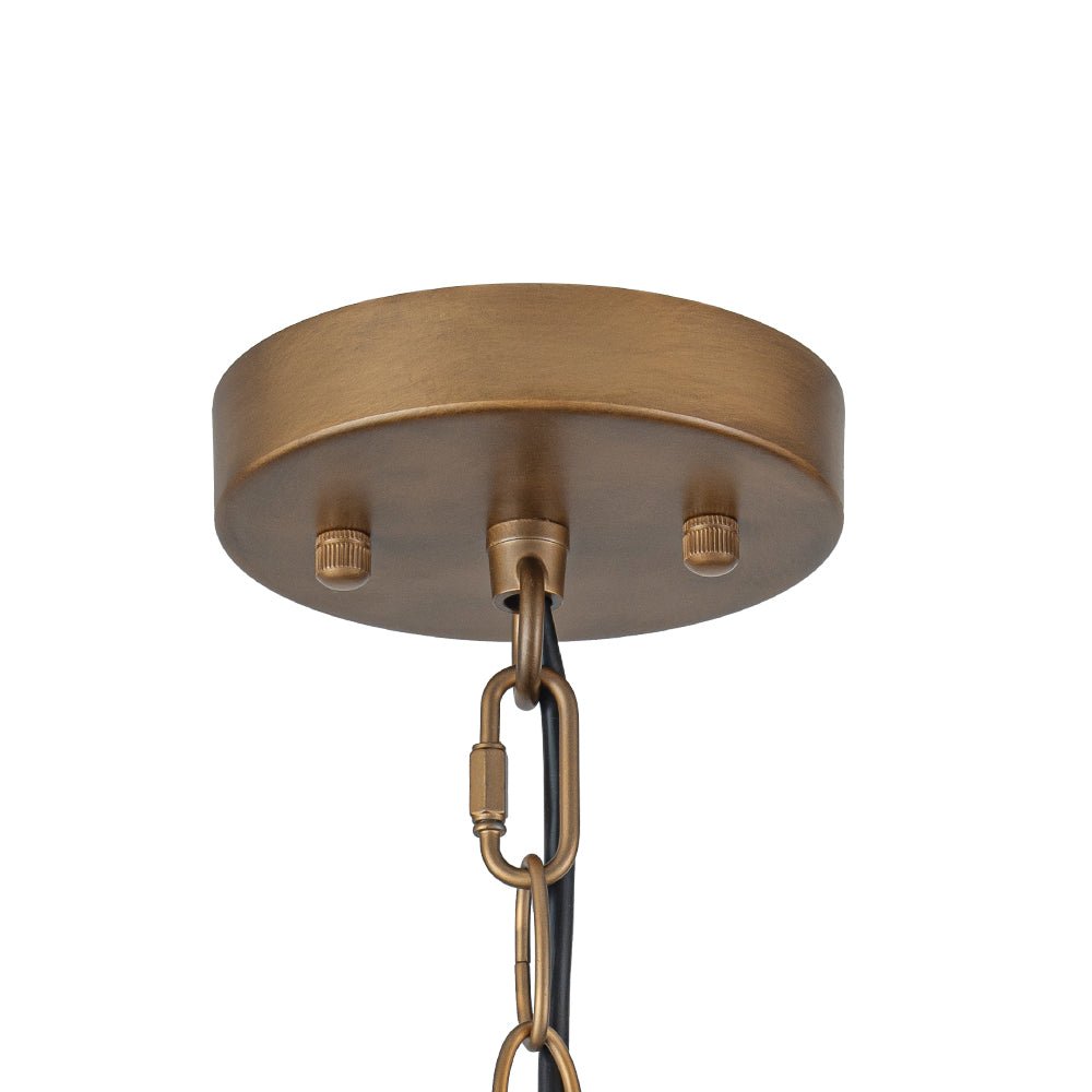 Yrvari Oversized Vintage Bronze Metal Pendant Light