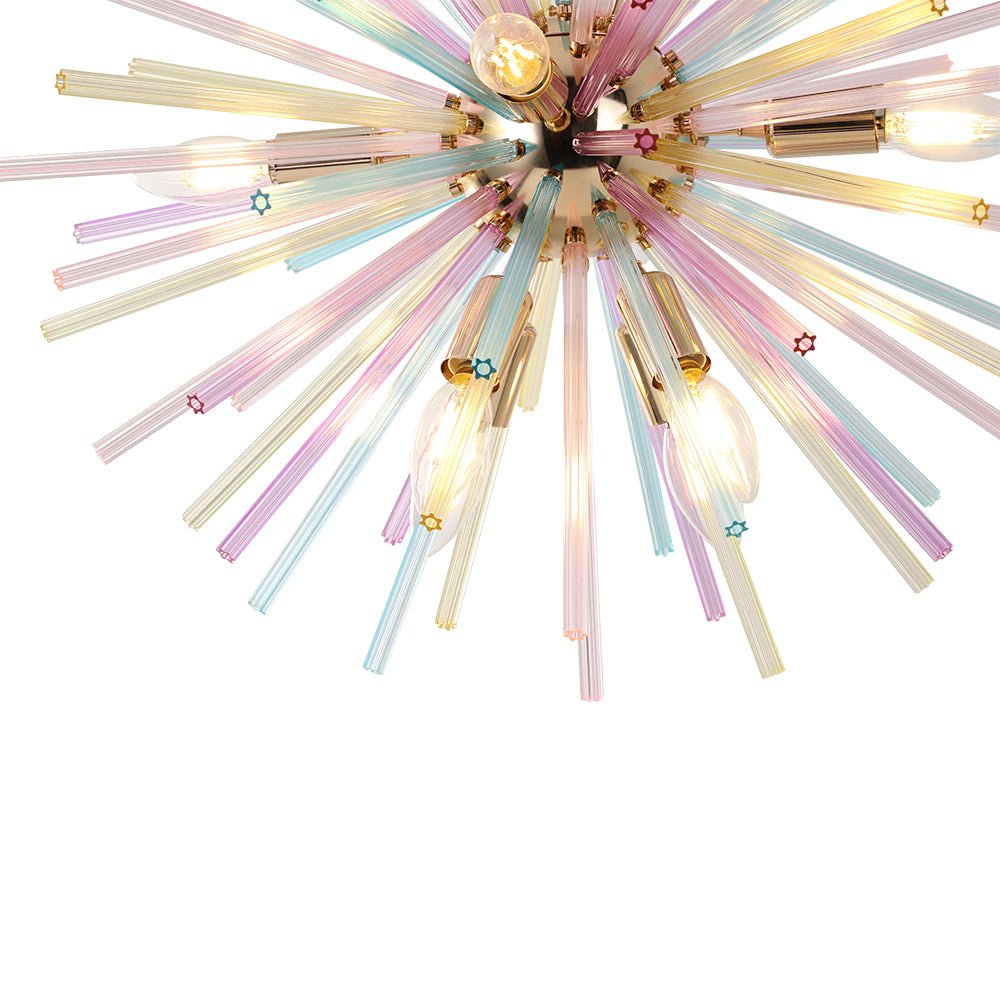 Vatnuli Colorful Sunburst Metal Chandelier