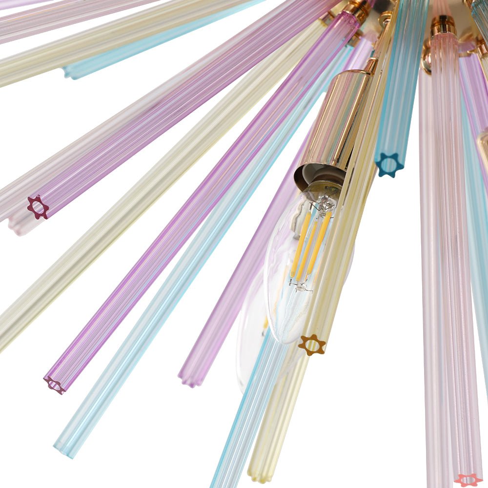 Vatnuli Colorful Sunburst Metal Chandelier