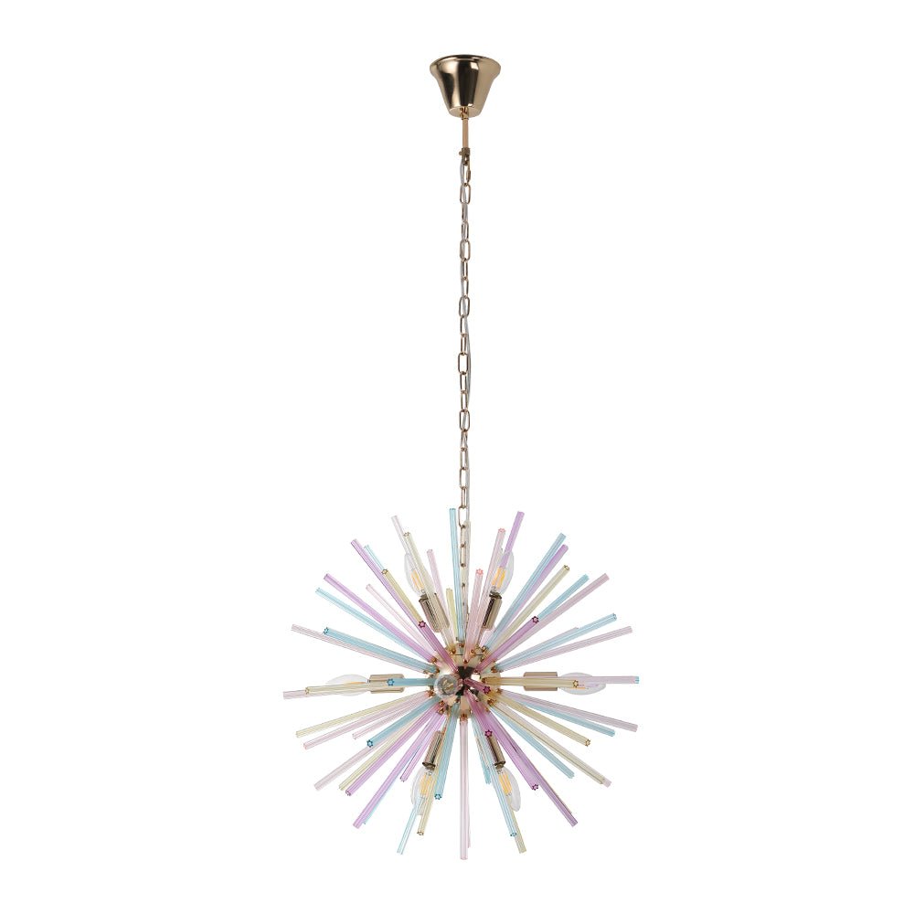 Vatnuli Colorful Sunburst Metal Chandelier