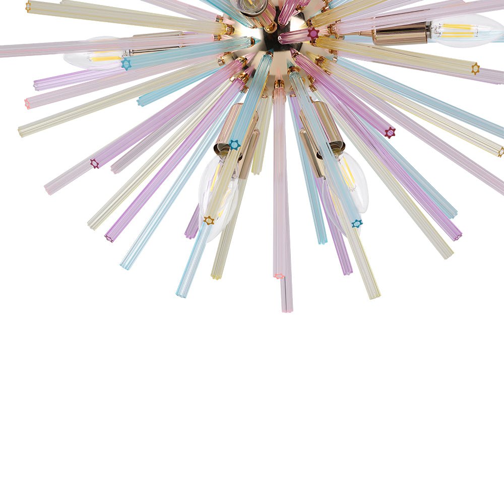 Vatnuli Colorful Sunburst Metal Chandelier