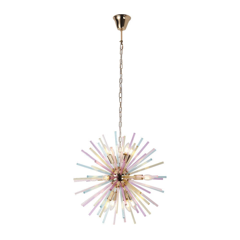 Vatnuli Colorful Sunburst Metal Chandelier