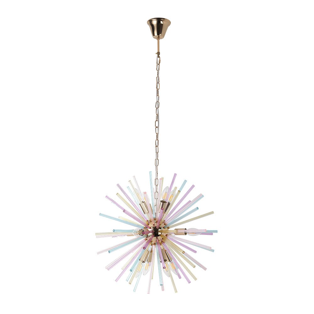 Vatnuli Colorful Sunburst Metal Chandelier
