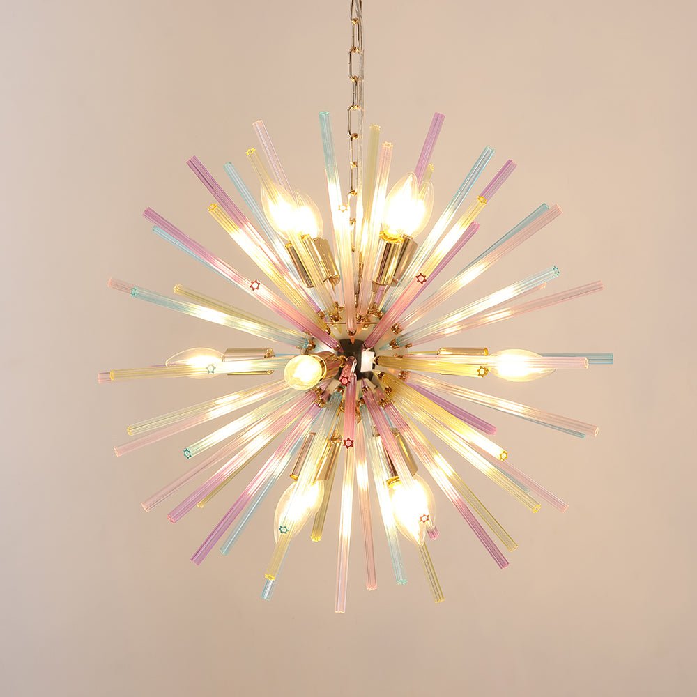 Vatnuli Colorful Sunburst Metal Chandelier