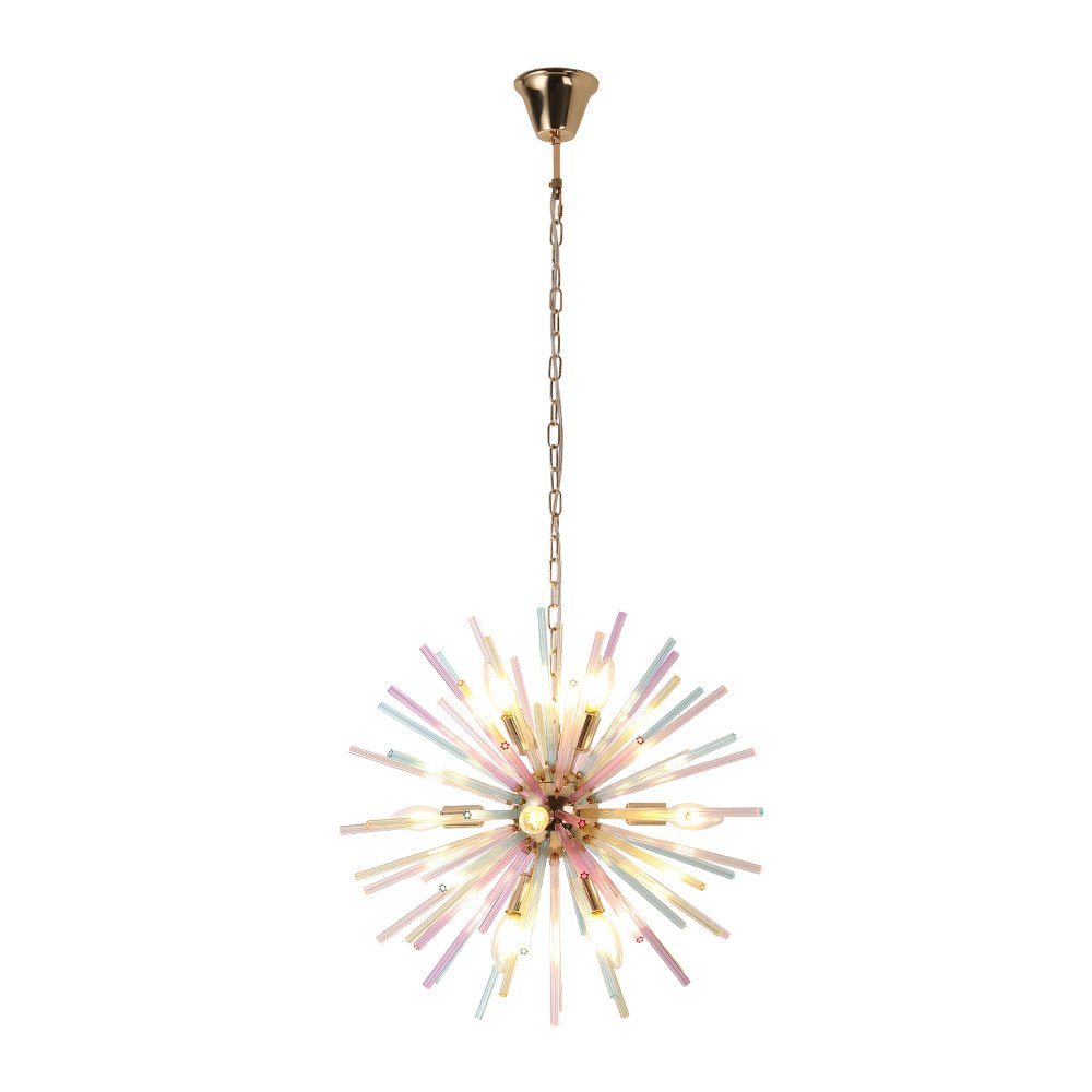 Vatnuli Colorful Sunburst Metal Chandelier