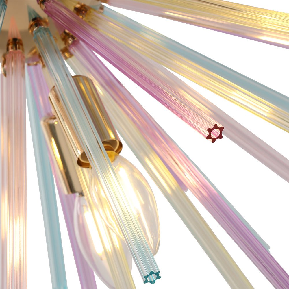 Vatnuli Colorful Sunburst Metal Chandelier