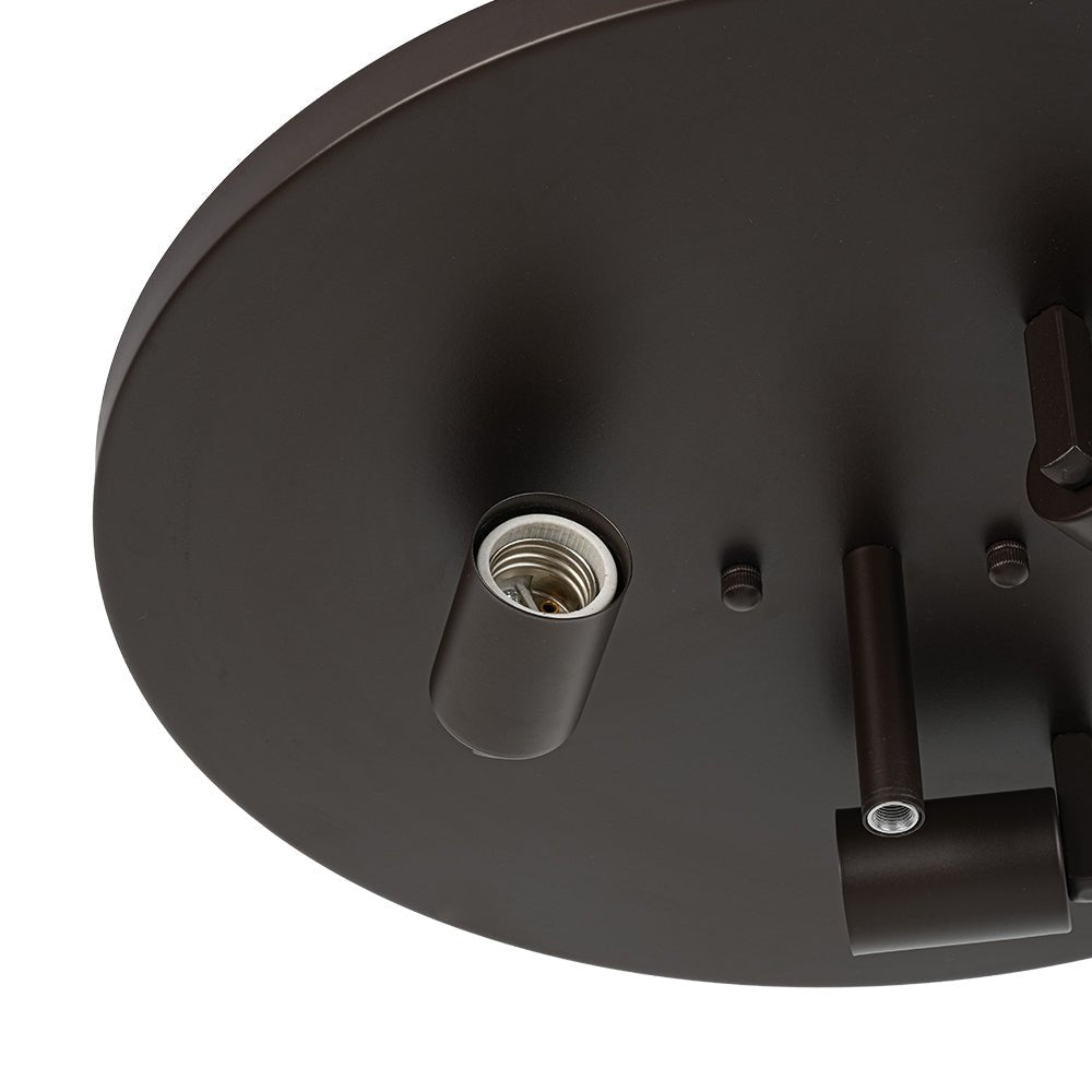 Vatnuvo Retro Round Seeded Glass Flush Mount Light